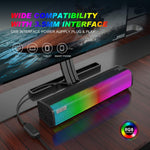 Soundbar USB 10W con luce RGB per PC e smartphone