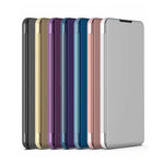 Custodia in pelle flip specchio con supporto per Samsung Galaxy M