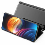 Custodia in pelle flip specchio con supporto per Samsung Galaxy M