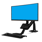 Supporto ergonomico per monitor 19-27" con vassoio tastiera