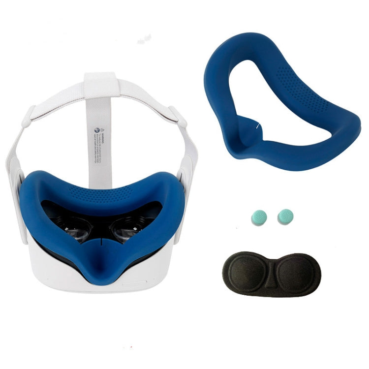 Cover in silicone per Oculus Quest 2 con copriobiettivo