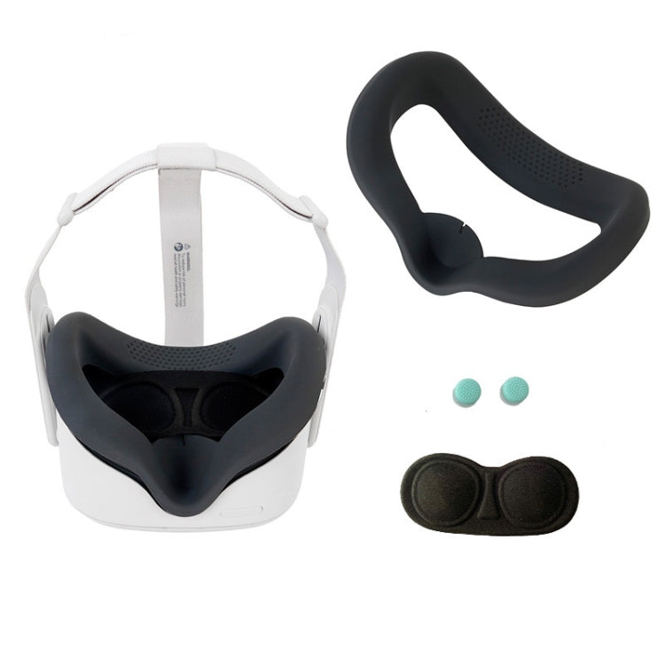 Cover in silicone per Oculus Quest 2 con copriobiettivo