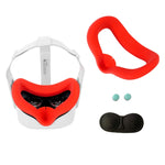 Cover in silicone per Oculus Quest 2 con copriobiettivo