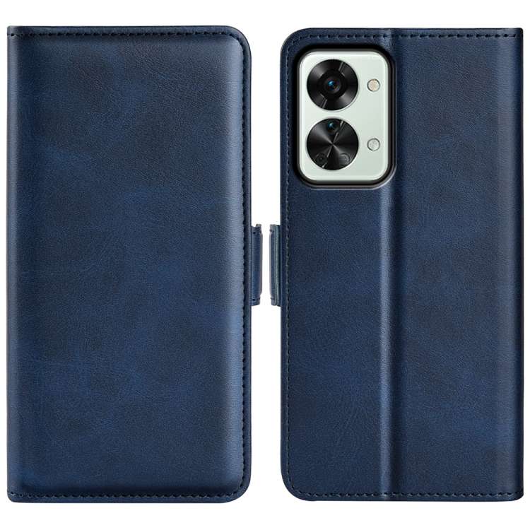 Per OnePlus Nord 2T 5G Custodia per telefono in pelle con fibbia magnetica a doppio lato, For OnePlus Nord 2T 5G
