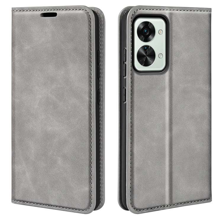 Per OnePlus Nord 2T 5G Custodia per cellulare in pelle con ventosa magnetica retro-pelle, For OnePlus Nord 2T 5G