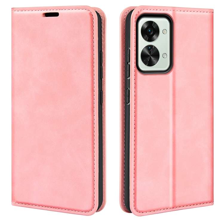 Per OnePlus Nord 2T 5G Custodia per cellulare in pelle con ventosa magnetica retro-pelle, For OnePlus Nord 2T 5G
