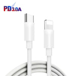 Caricabatteria auto USB-C PD20W con cavo Type-C a 8 pin