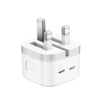 Caricabatterie USB-C 35W a doppia porta, spina UK