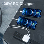 Caricabatterie USB-C 35W a doppia porta, spina UK - immagine 4