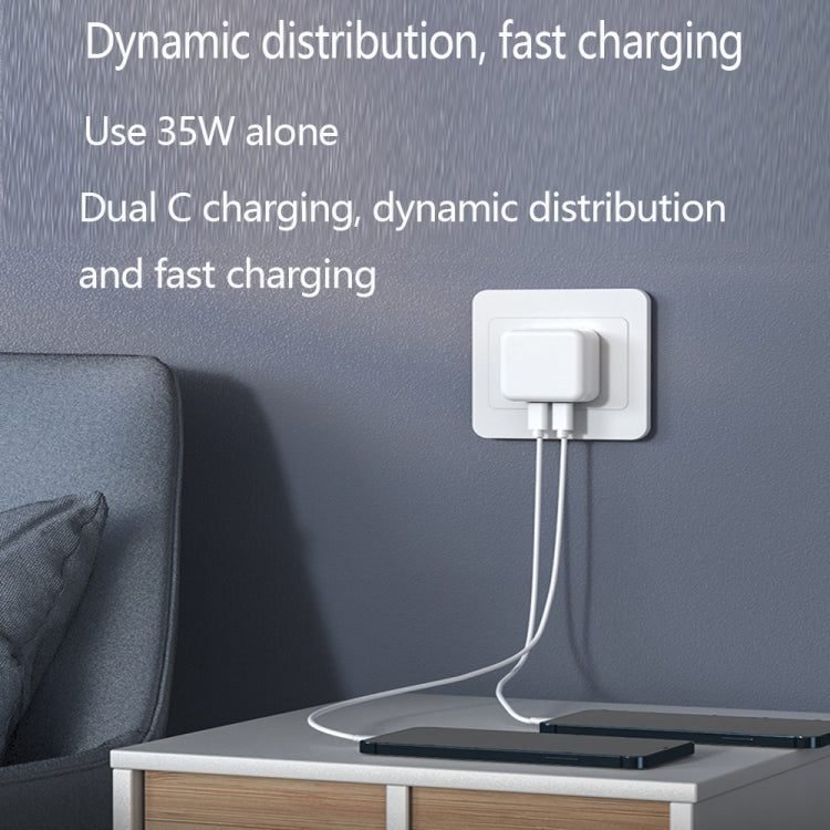 Caricabatterie USB-C 35W a doppia porta, spina UK - immagine 5