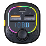 Kit vivavoce per auto con luce e trasmettitore FM stereo
