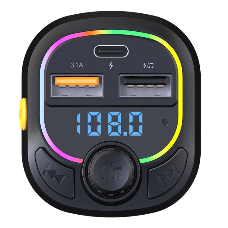 Kit vivavoce per auto con luce e trasmettitore FM stereo