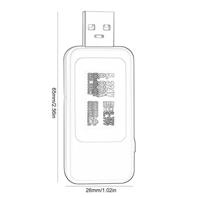 Tester USB DC 10 in 1 Misuratore di Corrente 4-30V