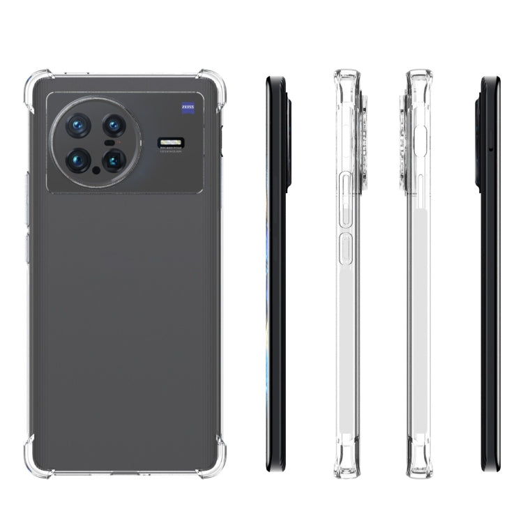 Custodia TPU trasparente antiscivolo per Vivo X Note 5G