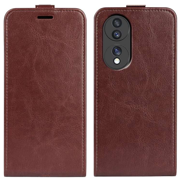 Per Honor 70 R64 Custodia per telefono in pelle con vibrazione verticale Texture, For Honor 70