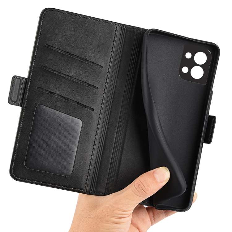 Per OPPO Reno8 Custodia per cellulare in pelle con fibbia magnetica a doppio lato, For OPPO Reno8