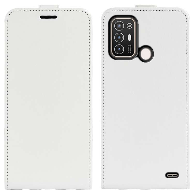 Per ZTE Blade A52 R64 Custodia per telefono in pelle con vibrazione verticale Texture, For ZTE Blade A52