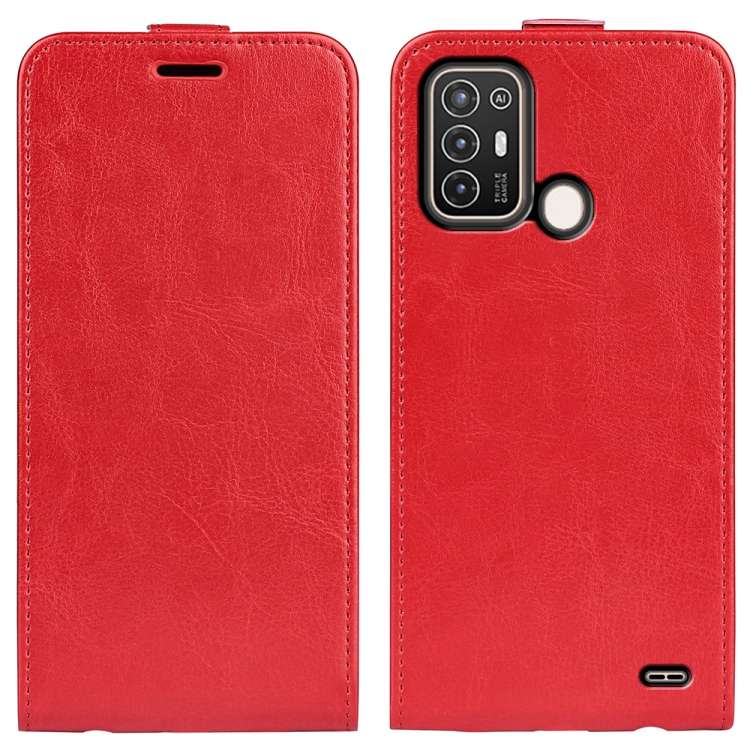 Per ZTE Blade A52 R64 Custodia per telefono in pelle con vibrazione verticale Texture, For ZTE Blade A52