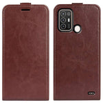 Per ZTE Blade A52 R64 Custodia per telefono in pelle con vibrazione verticale Texture, For ZTE Blade A52