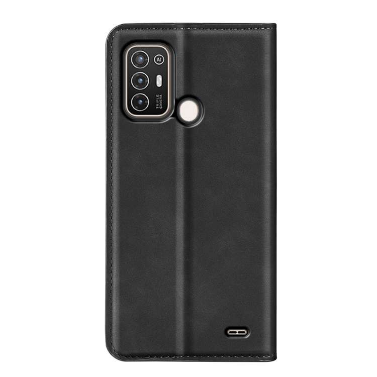 Per ZTE Blade A52 Custodia per telefono in pelle con aspirazione magnetica retro-pelle, For ZTE Blade A52