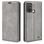 Per ZTE Blade A52 Custodia per telefono in pelle con aspirazione magnetica retro-pelle, For ZTE Blade A52