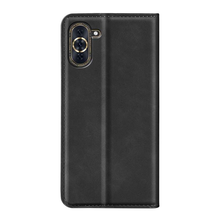 Per Huawei Nova 10 Pro Custodia in pelle con ventosa magnetica retro-skin, For Huawei Nova 10 Pro