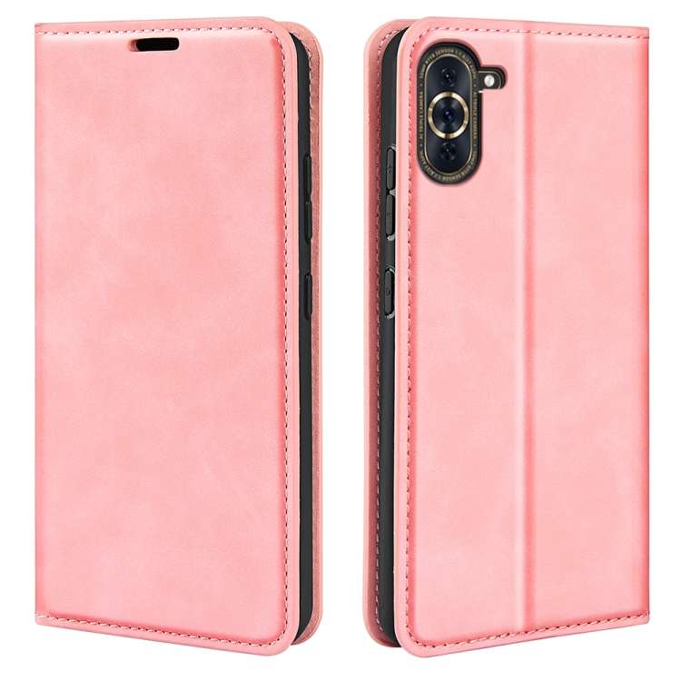 Per Huawei Nova 10 Pro Custodia in pelle con ventosa magnetica retro-skin, For Huawei Nova 10 Pro