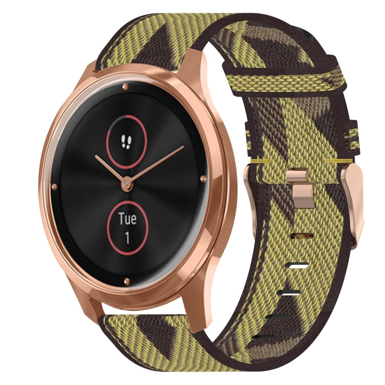 Cinturino nylon intrecciato 20mm per Garmin VivoMove Luxe