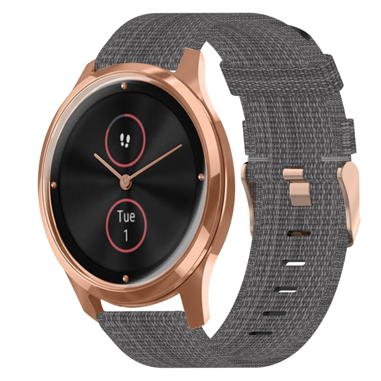 Cinturino nylon intrecciato 20mm per Garmin VivoMove Luxe