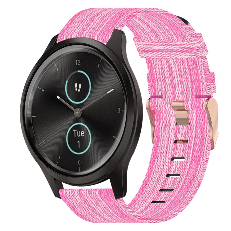 Cinturino nylon intrecciato 20mm per Garmin VivoMove Luxe