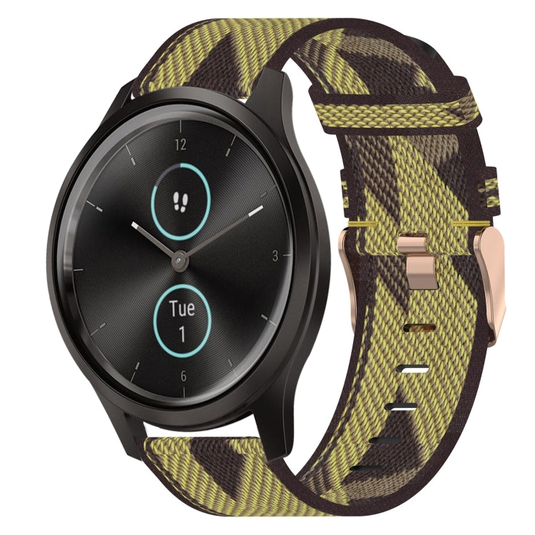 Cinturino nylon intrecciato 20mm per Garmin VivoMove Luxe