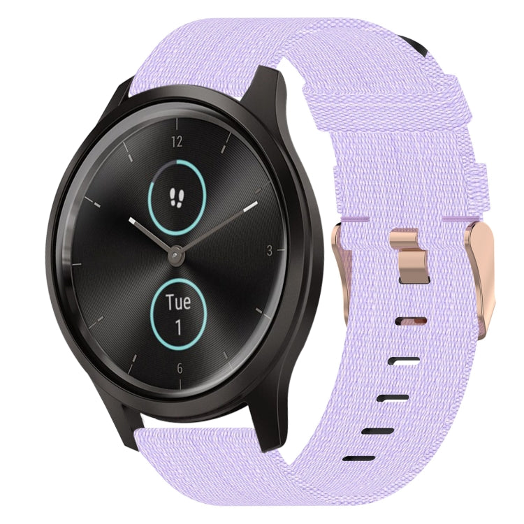 Cinturino nylon intrecciato 20mm per Garmin VivoMove Luxe