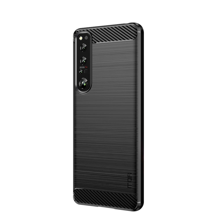 Custodia morbida in TPU in fibra di carbonio con trama spazzolata serie MOFI Gentleness, For Sony Xperia 1 IV, For Sony Xperia 10 IV, For OnePlus Ace / 10R 5G, For Nokia G11 / G21, For OPPO A57 4G / A57 5G / A77 5G