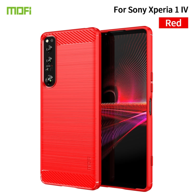 Custodia morbida in TPU in fibra di carbonio con trama spazzolata serie MOFI Gentleness, For Sony Xperia 1 IV, For Sony Xperia 10 IV, For OnePlus Ace / 10R 5G, For Nokia G11 / G21, For OPPO A57 4G / A57 5G / A77 5G