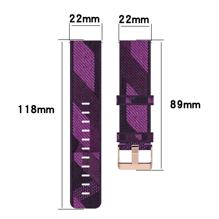 Cinturino nylon intrecciato 22mm per Huawei Watch GT3 Pro 46mm