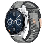 Cinturino nylon intrecciato 22mm per Huawei Watch GT3 Pro 46mm