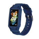 Per Huawei Band 6/7 / Honor Band 6 Cinturino elastico regolabile in TPU integrato JSM, Pink, Black, Army Green, Translucent, Light Grey, Dark Blue