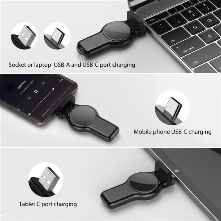 Caricabatterie wireless magnetico 2 in 1 per Apple Watch