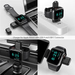 Caricabatterie wireless magnetico 2 in 1 per Apple Watch