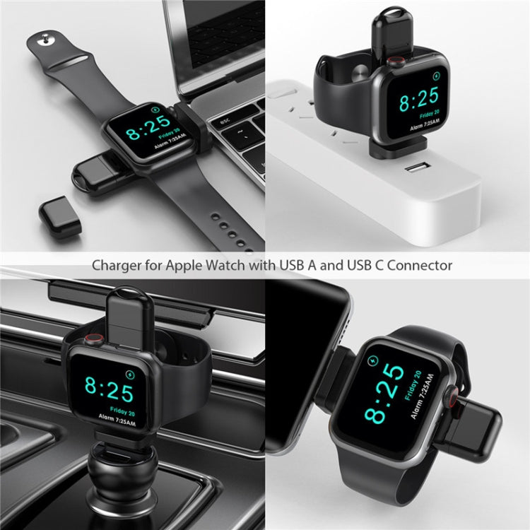 Caricabatterie wireless magnetico 2 in 1 per Apple Watch