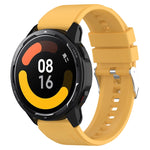 Cinturino in silicone a testa sporgente con fibbia argentata, For Samsung Galaxy Watch4 Classic 42mm/46mm 20mm, For Samsung Galaxy Watch3 41mm 20mm