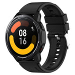 Cinturino in silicone a testa sporgente con fibbia argentata, For Samsung Galaxy Watch Active2 40mm/44mm 20mm, For Samsung Galaxy Watch Active 40mm 20mm