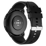 Cinturino in silicone a testa sporgente con fibbia argentata, For Samsung Galaxy Watch 42mm 20mm, For Samsung Galaxy Gear Sport/S2 Classic 20mm
