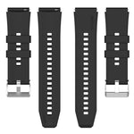 Cinturino in silicone a testa sporgente con fibbia argentata, For Samsung Galaxy Watch 42mm 20mm, For Samsung Galaxy Gear Sport/S2 Classic 20mm