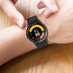 Cinturino in silicone a testa sporgente con fibbia argentata, For Samsung Galaxy Watch 42mm 20mm, For Samsung Galaxy Gear Sport/S2 Classic 20mm