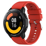 Cinturino in silicone a testa sporgente con fibbia argentata, For Samsung Galaxy Watch 42mm 20mm, For Samsung Galaxy Gear Sport/S2 Classic 20mm
