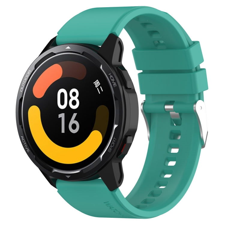 Cinturino in silicone a testa sporgente con fibbia argentata, For Samsung Galaxy Watch 42mm 20mm, For Samsung Galaxy Gear Sport/S2 Classic 20mm