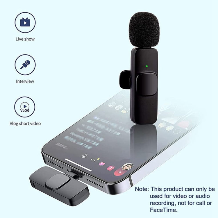 Microfono lavalier wireless K9 per iPhone e iPad Lightning - immagine 2