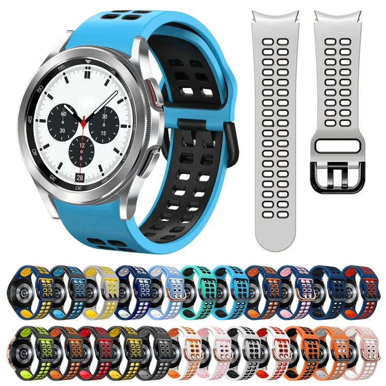 Cinturino in silicone bicolore 20mm per Galaxy Watch4 Classic