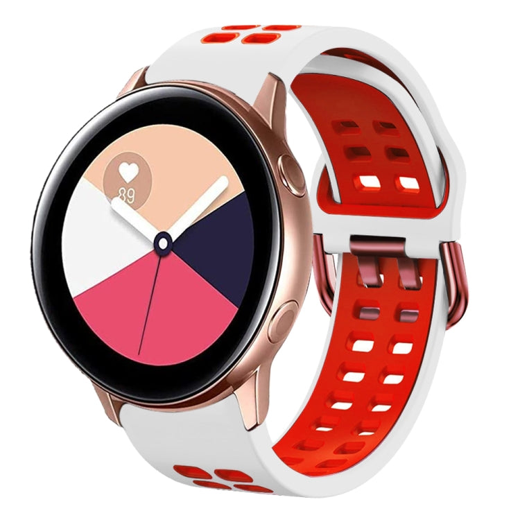 Cinturino in silicone bicolore 20 mm per Galaxy Watch Active 2